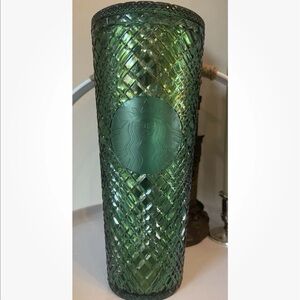 Starbucks | Spring 2022 | Emerald Green Jeweled Tumbler | Venti 24oz Cold Cup
